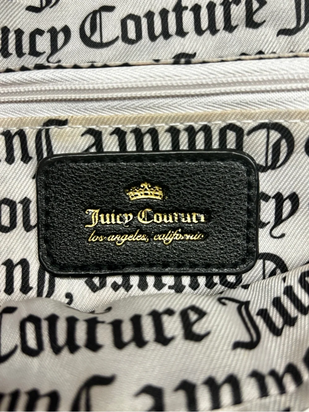 Juicy Couture Black Rainbow Logo Crossbody Bag
